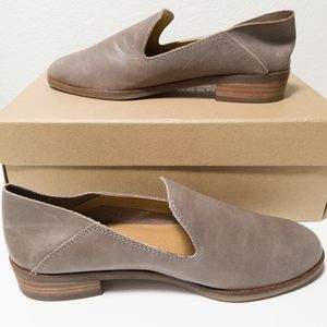 Lucky Brand Cahill Flats 5 1/2 Dark Driftwood Brown Shoes NEW Slip On